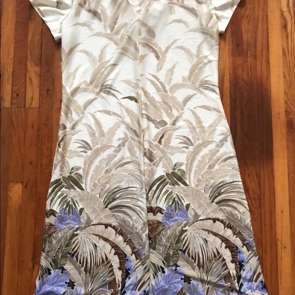Vintage 70s polyester Hawaiian print dress - Picture 3 of 3
